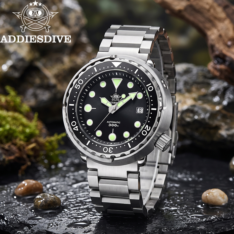 Diver Watch 300M - ADDIESDIVE นาฬิกาข้อมือผู้ชายระบบออโตเมติก รุ่นใหม่ ดำน้ำได้ 300 เมตร