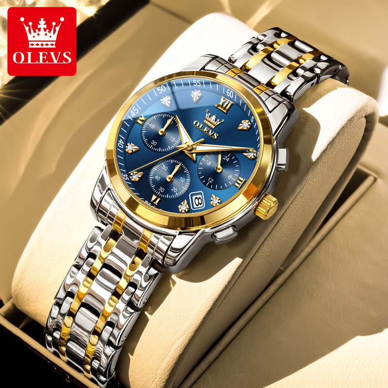 Luxury Watch Index - นาฬิกาข้อมือผู้หญิง OLEVS แบรนด์หรู นาฬิกาควอตซ์ กันน้ำ เรืองแสง