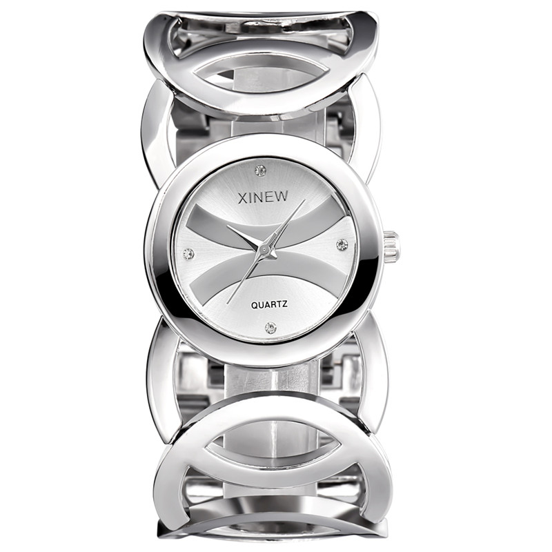 Luxury Watch Index - Luxury ยี่ห้อ Lady Gold นาฬิกาสแตนเลสสตีล Magic