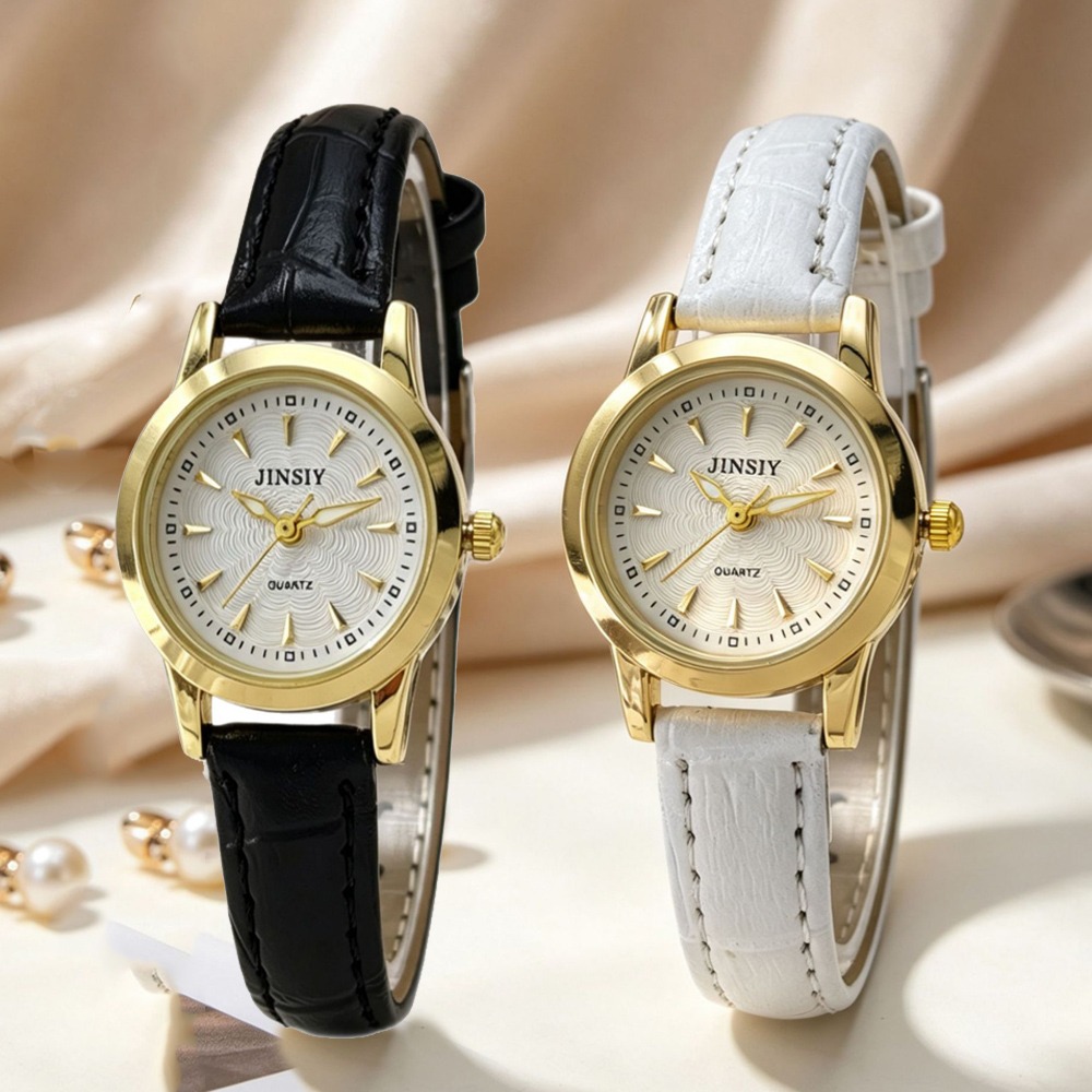 Luxury Watch Index - นาฬิกาควอตซ์สายหนังแฟชั่น นาฬิกาหรูสำหรับผู้หญิง ของขวัญนาฬิกาข้อมือผู้หญิง แบรนด์นาฬิกาสีทอง ขายส่ง Relojes