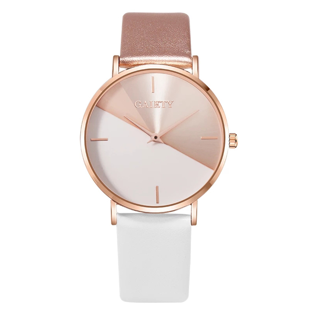 Luxury Watch Index - ด้านบนแบรนด์นาฬิกาผู้หญิงนาฬิกาหนัง Rose Gold นาฬิกาผู้หญิงหรูหราออกแบบ Elegant นาฬิกาผู้หญิงสีผสมแฟชั่นที่เรียบง่ายนาฬิกา