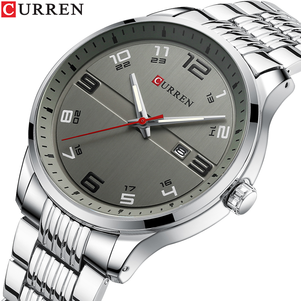 Luxury Watch Exhibition - แบรนด์หรูชั้นนํา CURREN ผู้ชายแฟชั่น Casual ธุรกิจนาฬิกาผู้ชายนาฬิกาควอตซ์ชายสแตนเลสสตีลนาฬิกาข้อมือนาฬิกา relogio