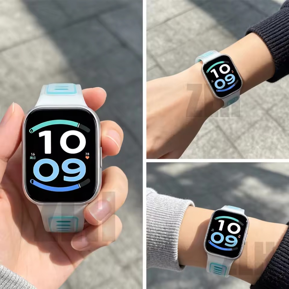 Xiaomi Luxury Watch - สายซิลิโคนแบบโปร่งแสงสำหรับ Mi Band 10-9-8 Pro/Redmi Watch