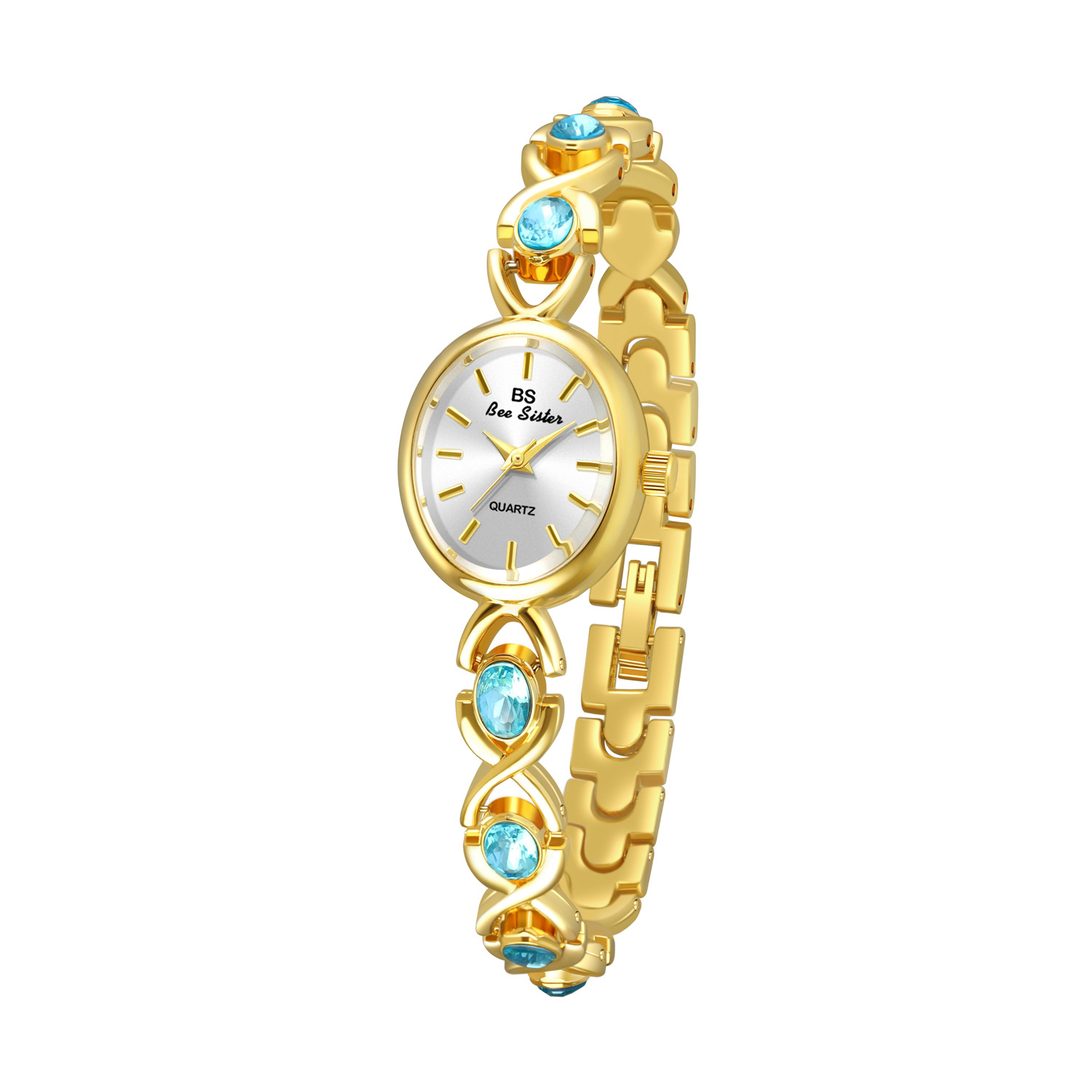 Luxury Watch Index - นาฬิกาข้อมือผู้หญิง แบรนด์หรูหรา BS รุ่น Elliptical Ice