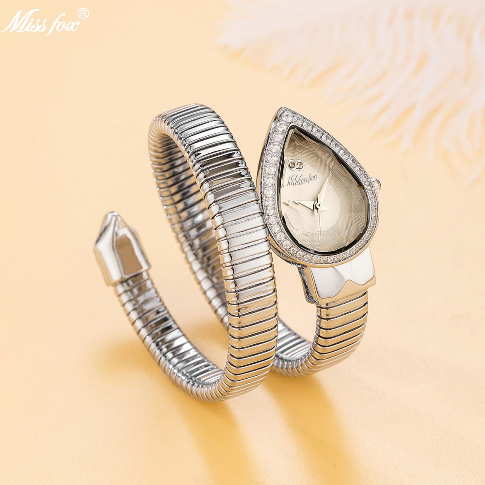 Luxury Watch Index - นาฬิกา MISSFOX รูปทรงงู ประดับเพชร สำหรับผู้หญิง แบรนด์หรู