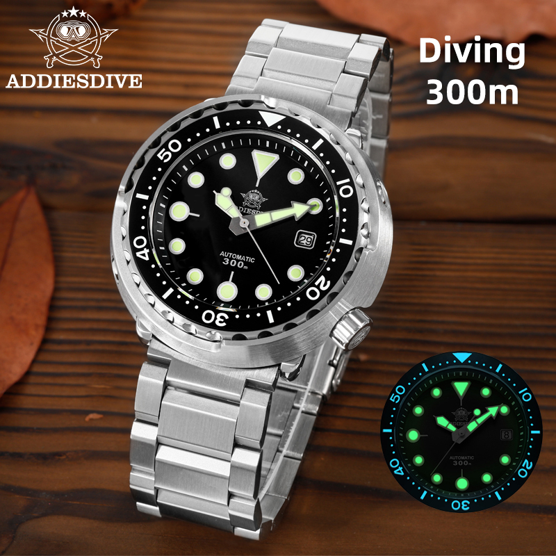 ADDIESDIVE นาฬิกาข้อมือผู้ชายร - Diver Watch 300M บทวิจารณ์และราคา