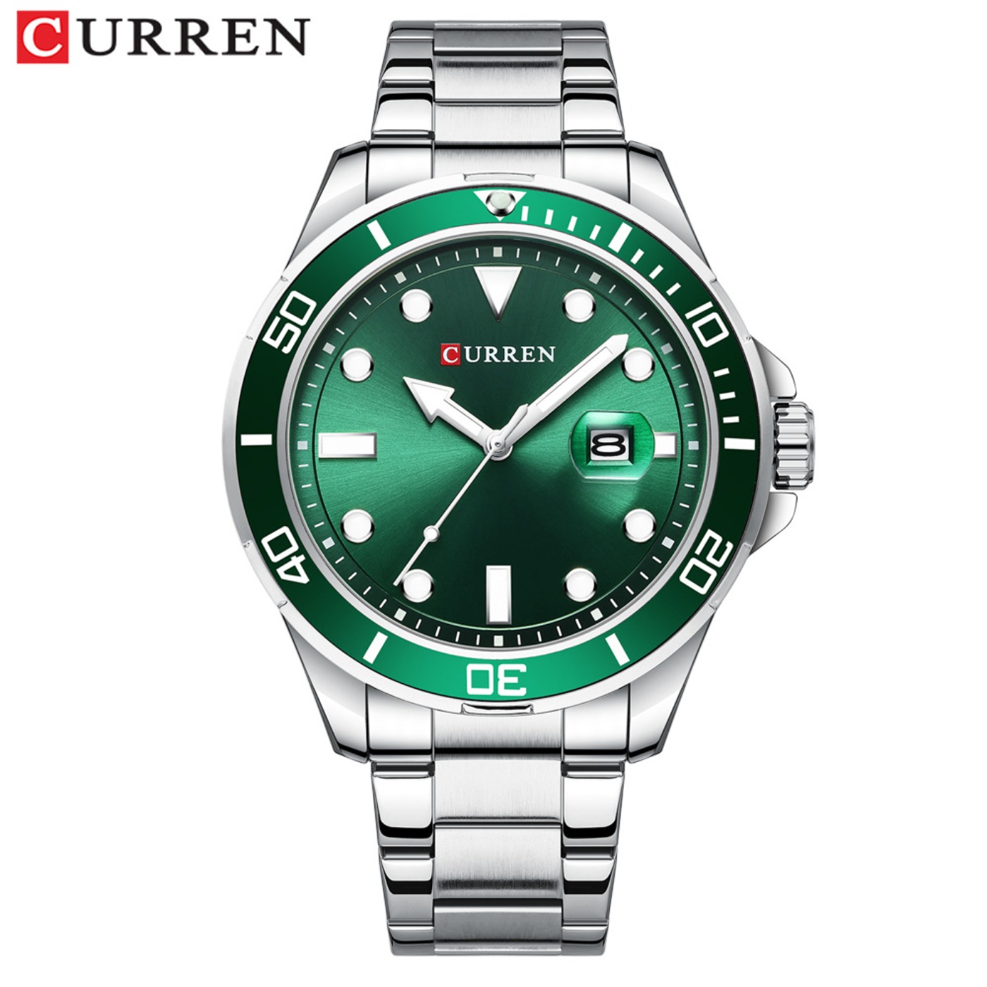 CURREN ซีรีส์น้ำเขียวกรีนวอเตอ - Luxury Watch Brands บทวิจารณ์และราคา