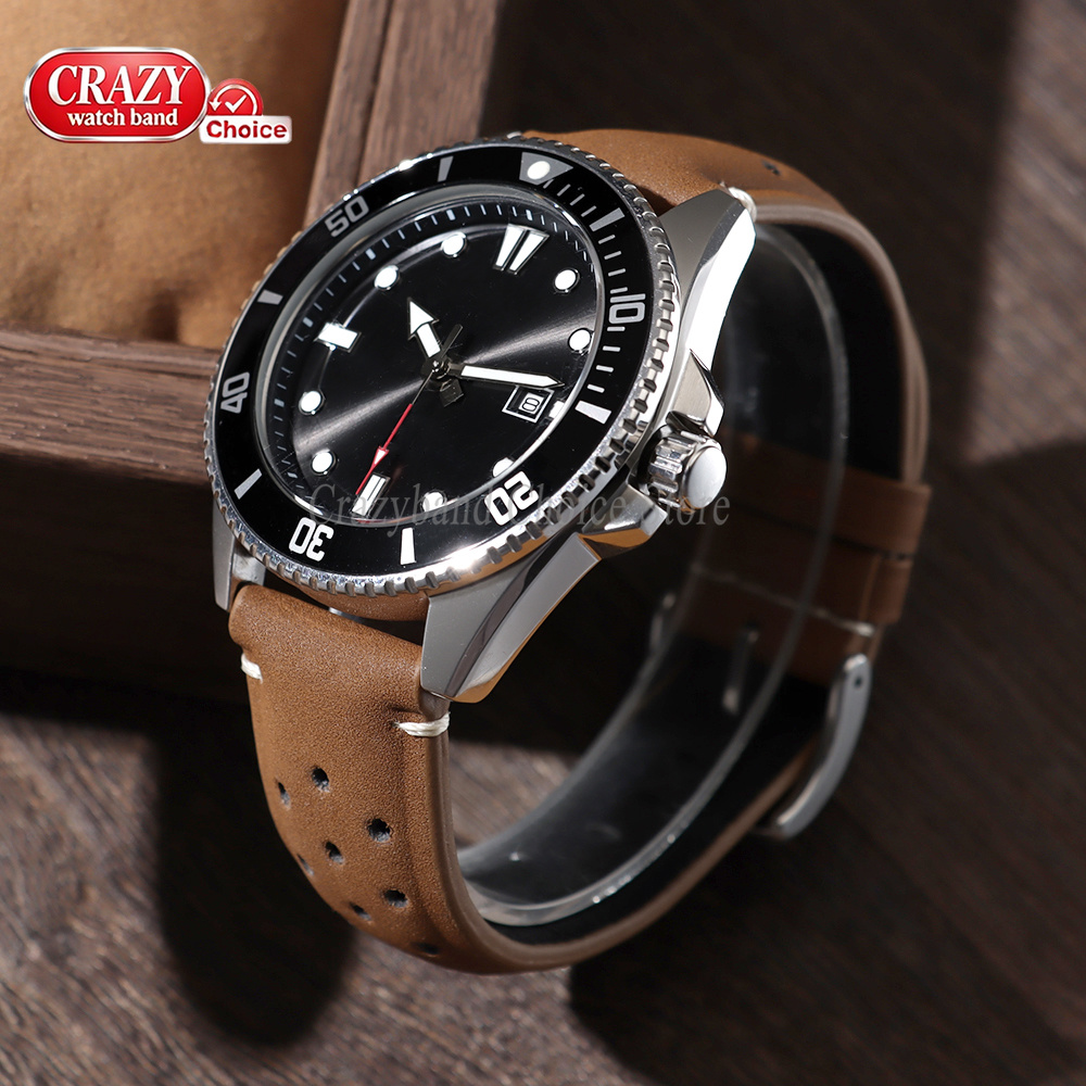 สายนาฬิกาหนังแมตต์แบบมีรูระบาย - Luxury Watch Casio บทวิจารณ์และราคา
