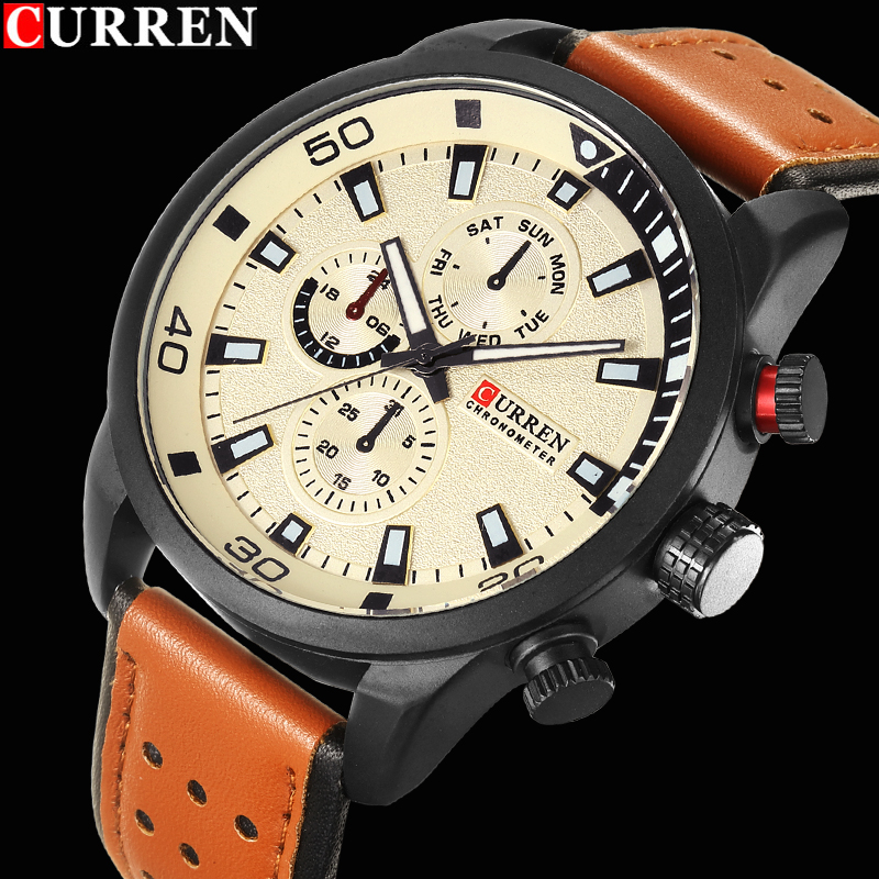 2017 CURREN นาฬิกาแบรนด์หรูผู้ - Luxury Watch Exhibition บทวิจารณ์และราคา