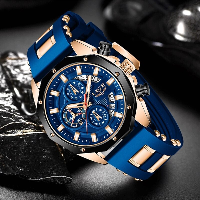 Lige นาฬิกาแฟชั่นผู้ชายแบรนด์ช - Luxury Watch Exhibition บทวิจารณ์และราคา