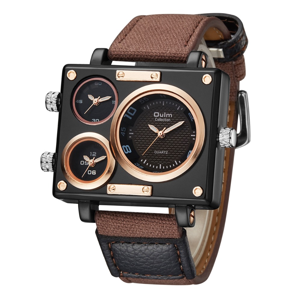 ผู้ชายนาฬิกายี่ห้อ Oulm 3595นา - Luxury Watch Exhibition บทวิจารณ์และราคา