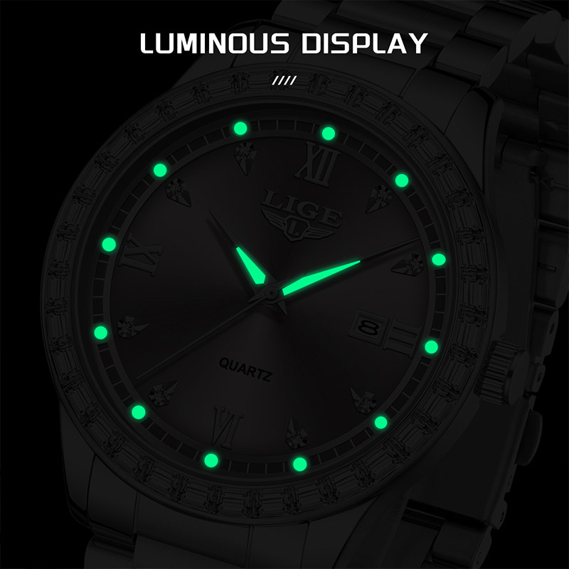 นาฬิกาข้อมือควอตซ์ LIGE 2026 น - Luxury Watch Safe บทวิจารณ์และราคา