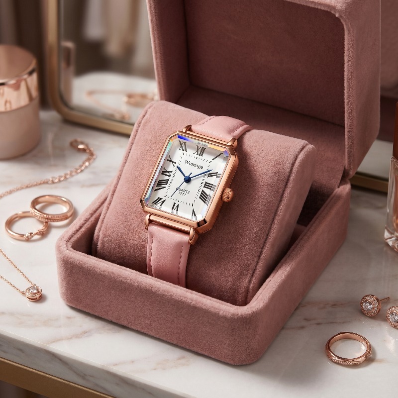 แฟชั่นนาฬิกาควอทซ์ทรงสี่เหลี่ย - Luxury Watch Deals บทวิจารณ์และราคา