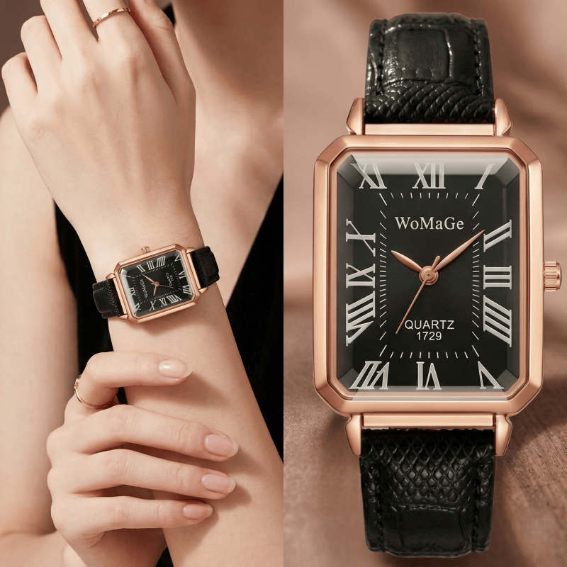 แฟชั่นนาฬิกาควอทซ์ทรงสี่เหลี่ย - Luxury Watch Deals บทวิจารณ์และราคา
