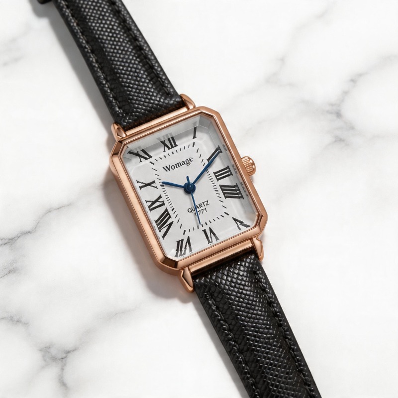 แฟชั่นนาฬิกาควอทซ์ทรงสี่เหลี่ย - Luxury Watch Deals บทวิจารณ์และราคา