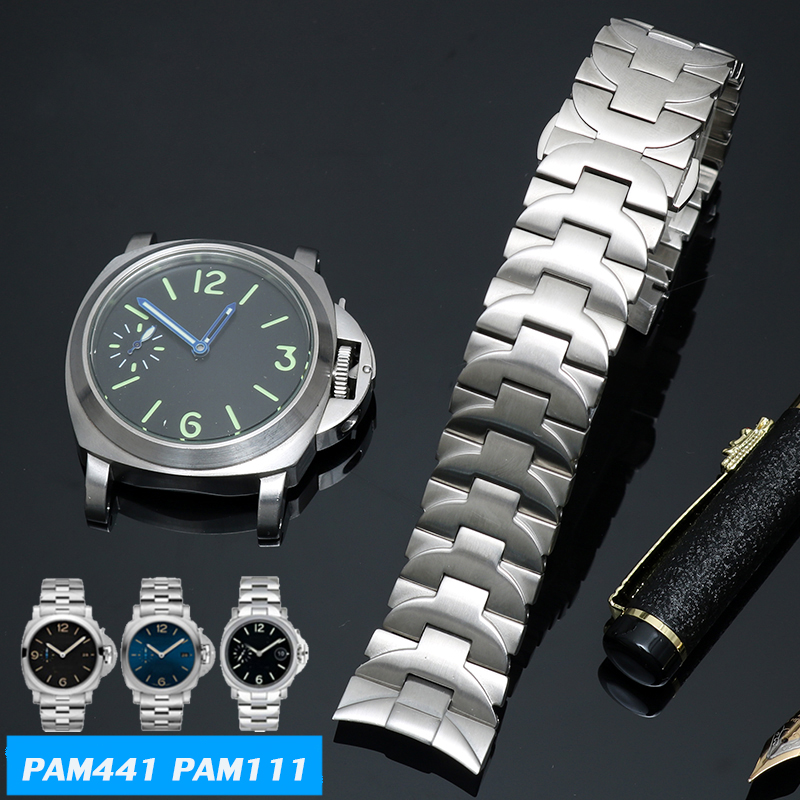 22 มม.24 มม.สแตนเลสสตีลสร้อยข้ - Luxury Watch Panerai บทวิจารณ์และราคา
