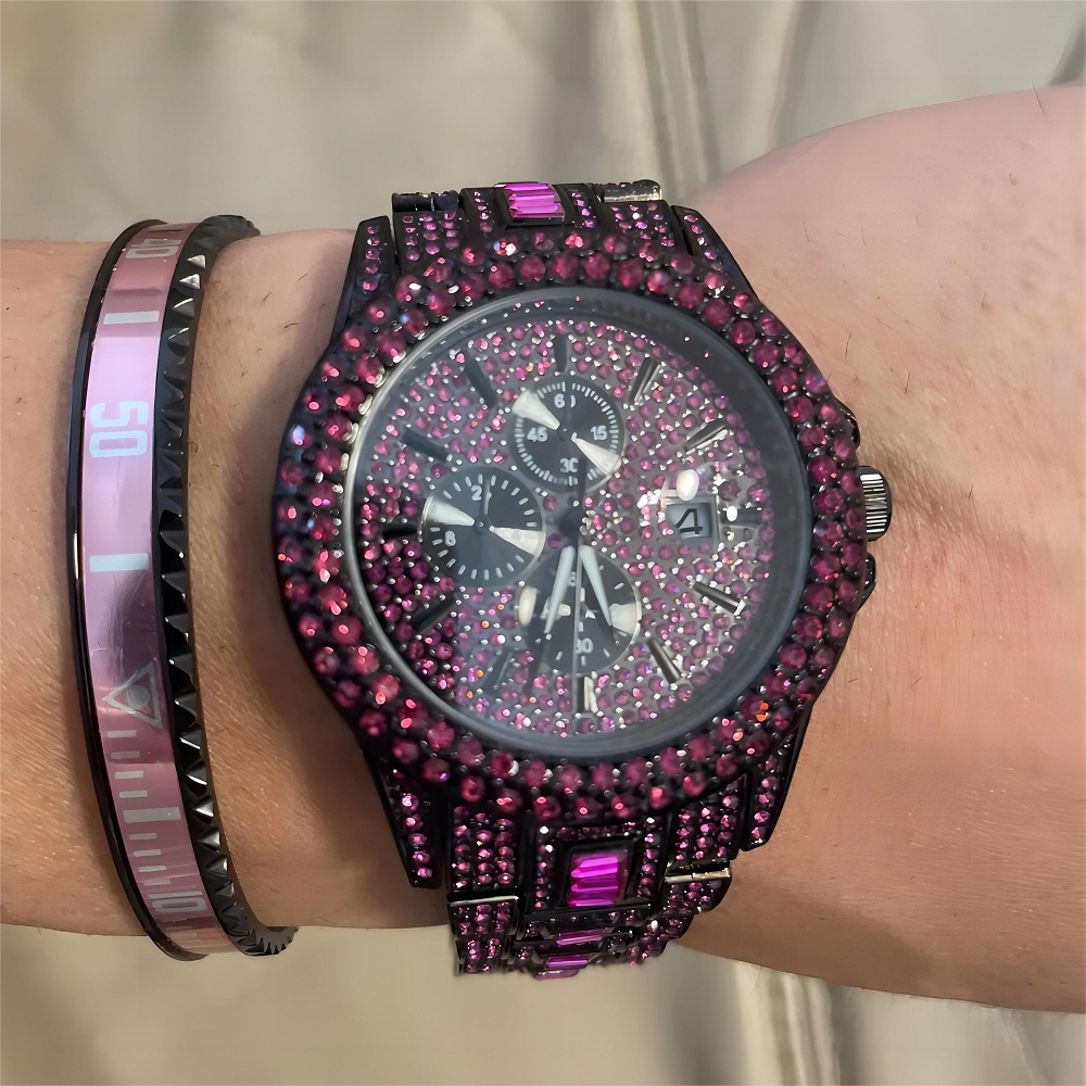 ร้อนขายน้ําแข็งสีแดงนาฬิกาสําห - Luxury Watch Exhibition บทวิจารณ์และราคา