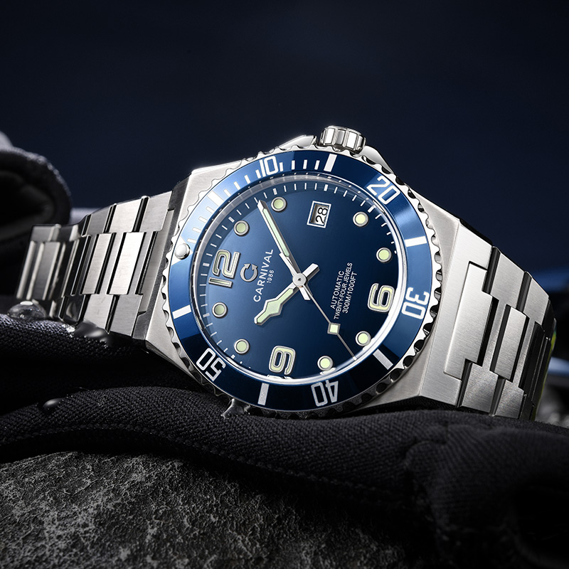 คาร์นิวัล NH35 MIYOTA นาฬิกาอั - Diver Watch 300M บทวิจารณ์และราคา