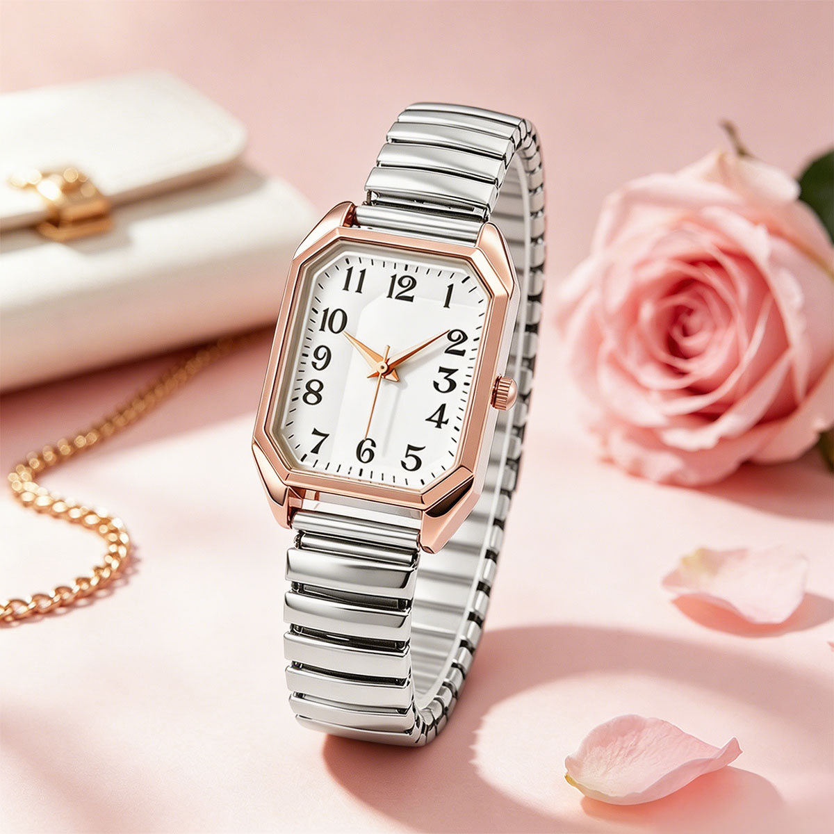 นาฬิกาข้อมือควอตซ์ทรงสี่เหลี่ย - Luxury Watch Deals บทวิจารณ์และราคา