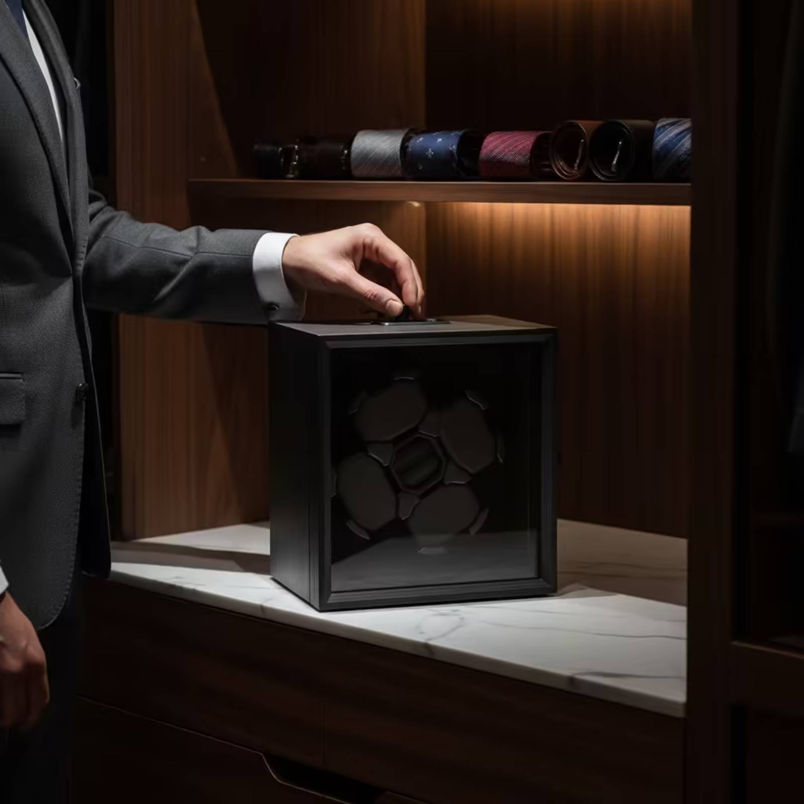 กล่องหมุนนาฬิกาอัตโนมัติไม้ 4  - Quiet Luxury Watch Men บทวิจารณ์และราคา