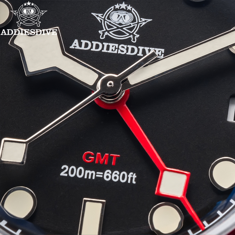 ADDIESDIVE นาฬิกาดำน้ำสำหรับผู - Gmt Dual Timezone Watch บทวิจารณ์และราคา