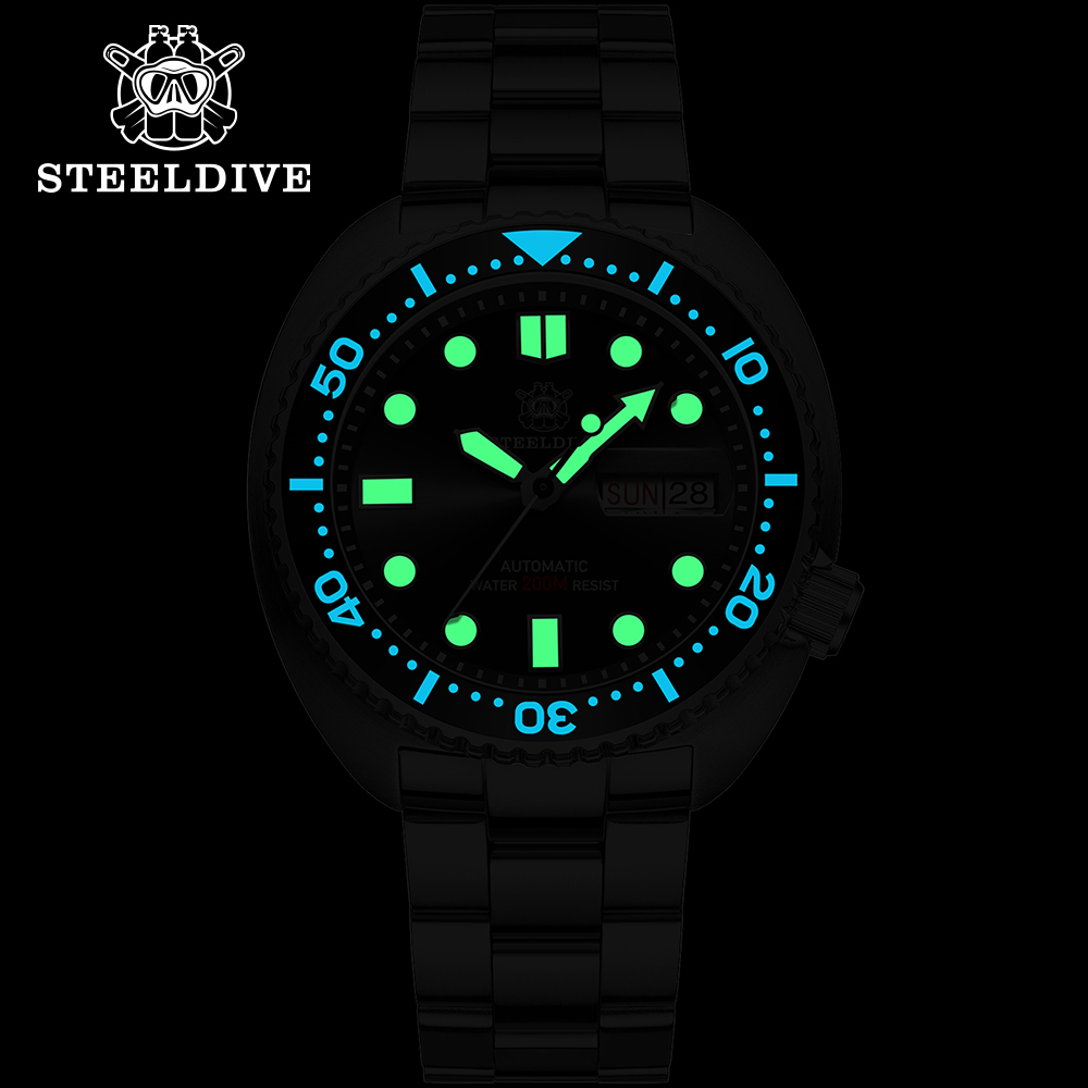 STEELDIVEยี่ห้อSD1972 45Mm Sap - Diver Watch 300M บทวิจารณ์และราคา